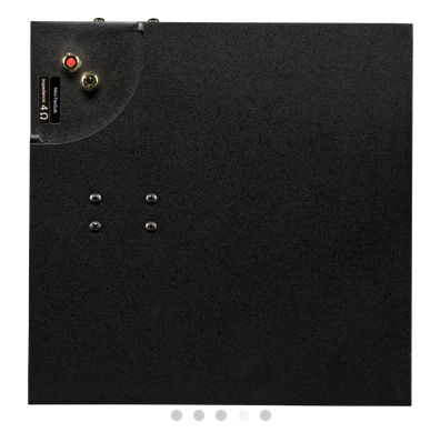 Mini FlexSub W Style InWall Grill with RackAmp 300 (4-ohm woofer enclosure)