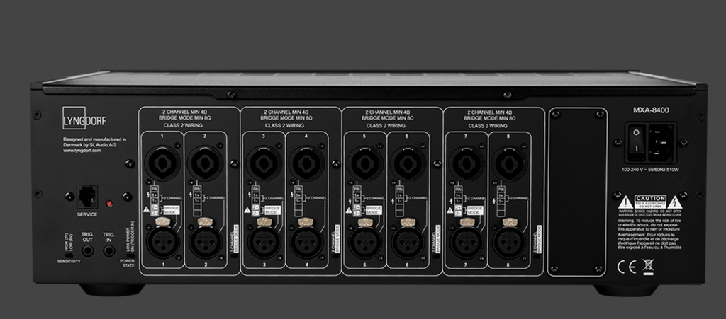 MXA-8400 High-Performance 8 Channel amplifier