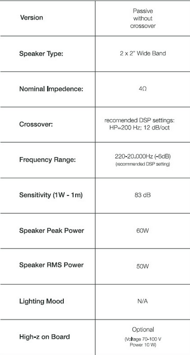 ICARUS MULTISTAND_HIGH IMPEDANCE ON BOARD 70/100V - 20W