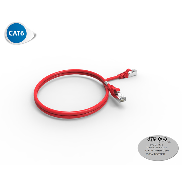 [SOC-2030R] Cable RJ45 CAT6 1M (Rouge)