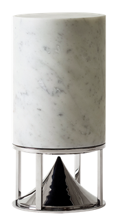 MEDIUM CYLINDER 450 SATIN (brushed) 316L Steel base