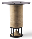 Big Cylinder Table_MATT BLACK painted Concrete
Body and Deflector ONLY INDOOR