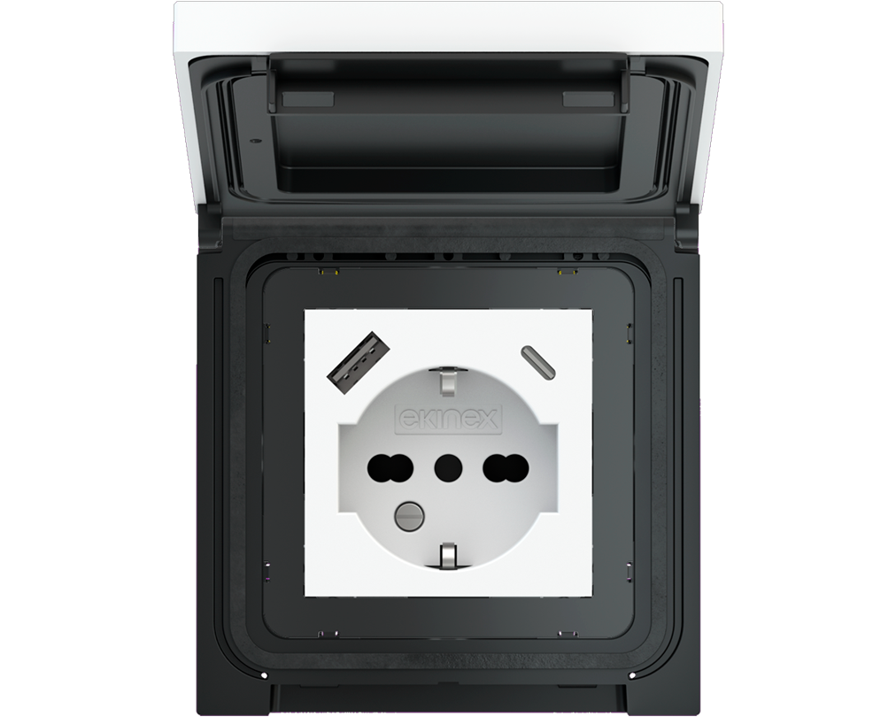 Square plate for Waterproof cover Metal Quantum Carbon
