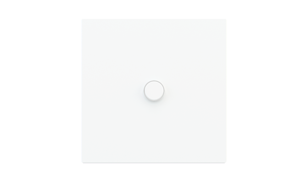 Kit of 1 round button Proxima series Metal Chrome