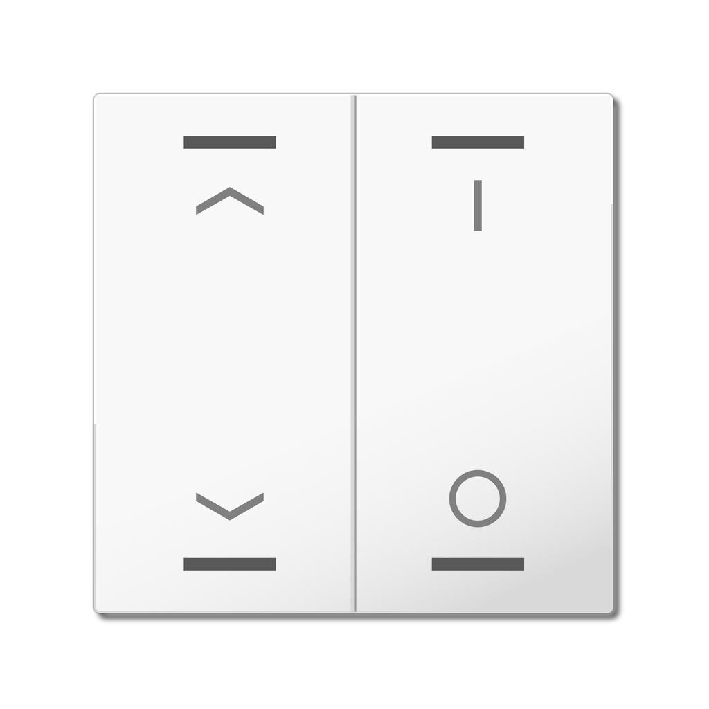 Bascule MDT pour bouton-poussoir Light 55, 2 paires KNX blanc, store_commutation